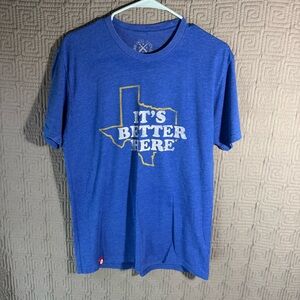 Tumbleweed Texstyles T-Shirt Men’s Size Medium Blue Texas It’s Better Here Short